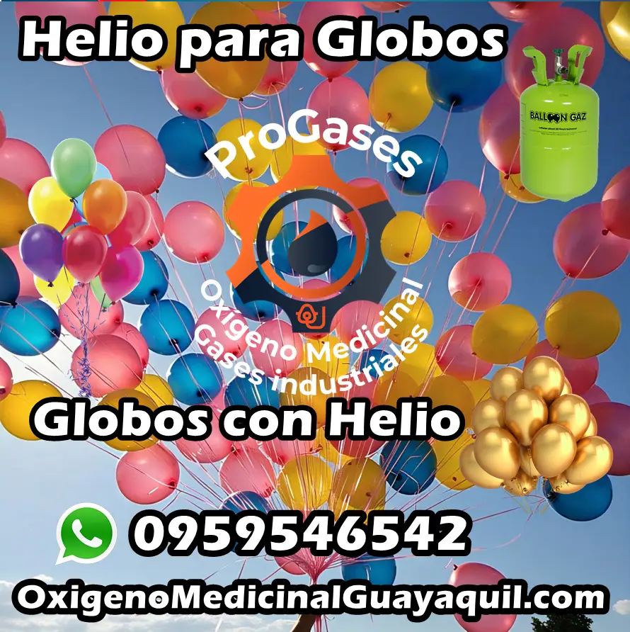 Productos 2 ProGases Oxigeno Medicinal Guayaquil. Globos con Helio. Gases Industriales. Venta Alquiler y Recarga de Cilindros Tanques. Insumos Medicos 25